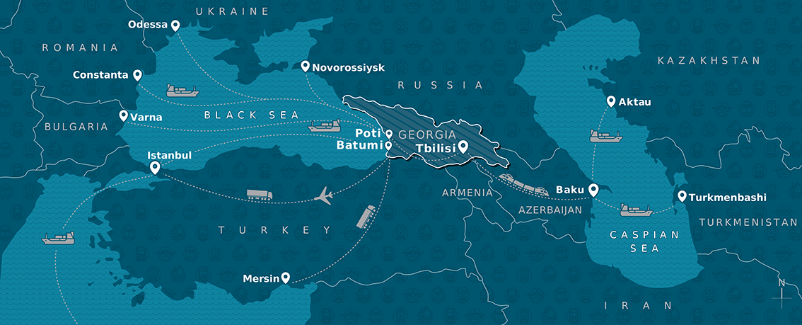 Logistics map overview